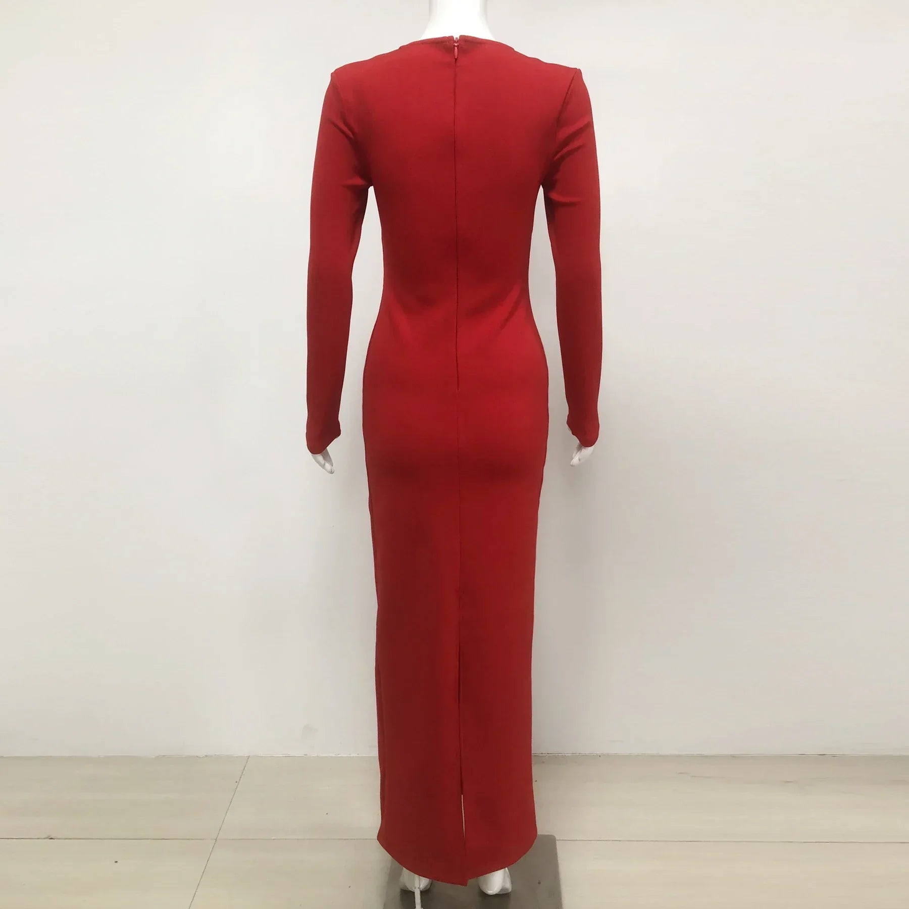 New Style Women Long Sleeve Sexy Square Collar Shinning Diamond Bodycon Long Bandage Dress Elegant Evening Mermaid Outfit