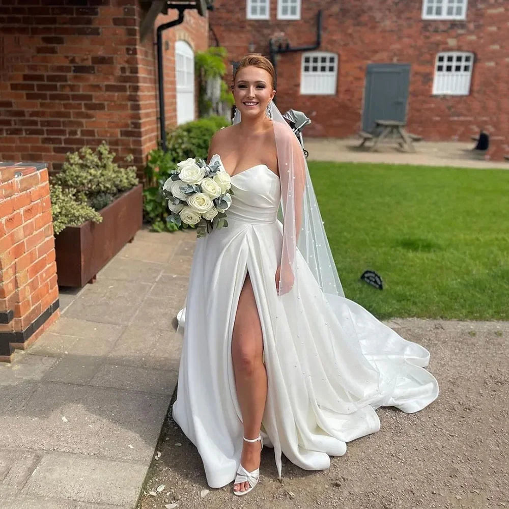 Wedding Prom Party Cocktail Evening Dresses Ball Gowns Long Luxury Evening Dresses for Women 2025 Gala Dress Woman Customized Ivory