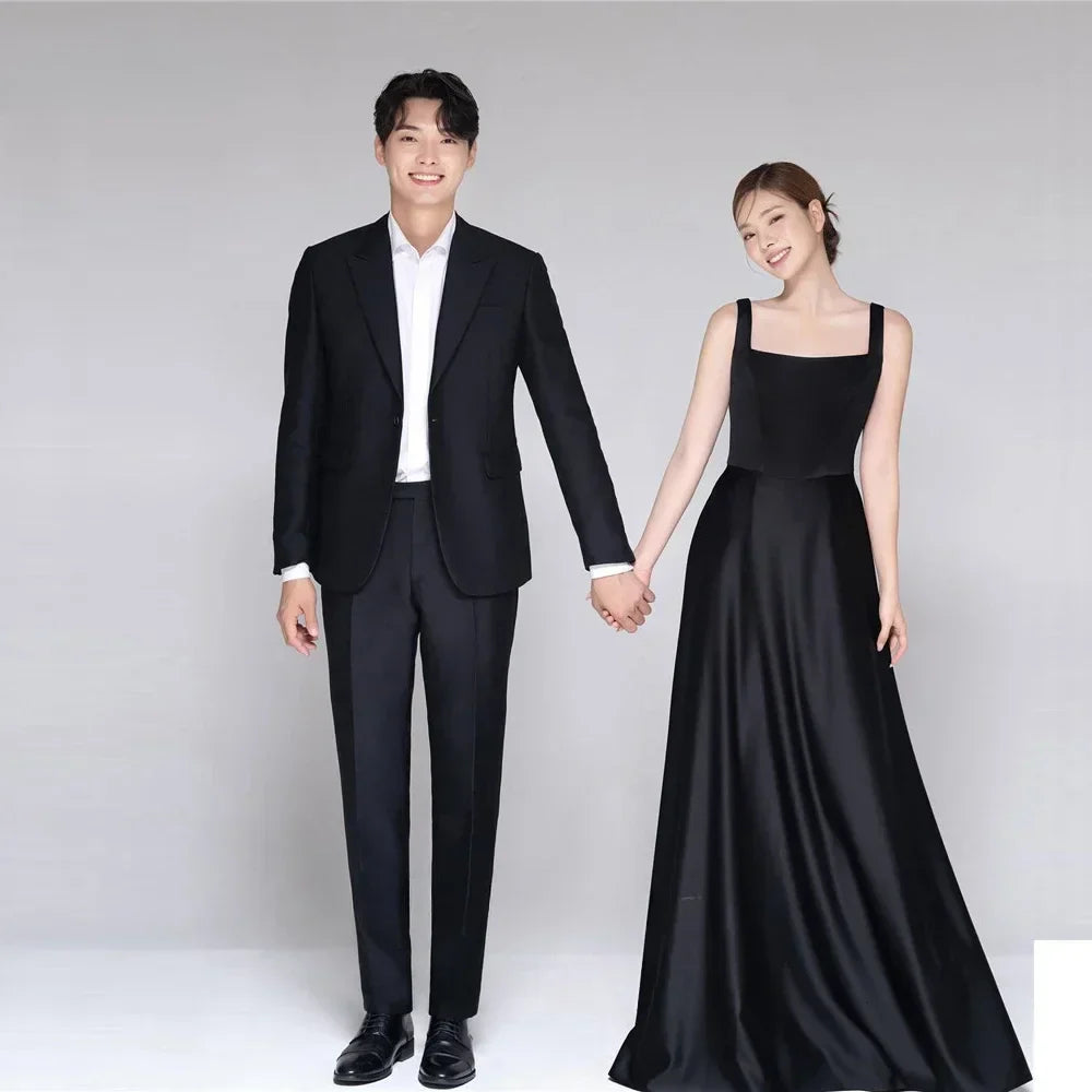 Korean Weddding Dresses for Women Party Wedding Evening Trend Wedding Dress 2025 Luxury Occasion Dresses Bride Prom Customized black