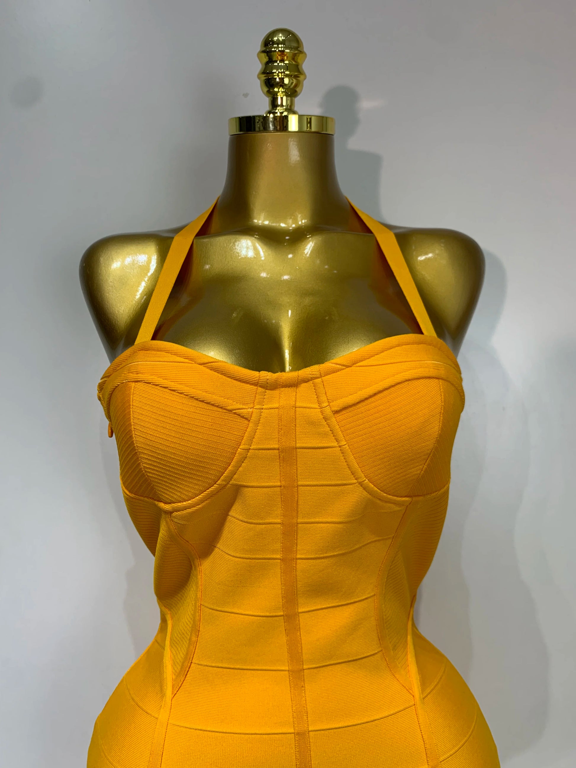 Women Sexy Backless Bandage Midi Dress Fashion Halter Sleeveless Backless Bodycon Club Evening Party Wedding Guest Dresses