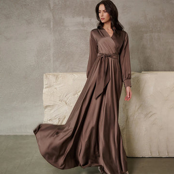 Fashion Evening Dress For Wedding A-line Bridal Gowns Long Sleeve With Buttons Customized Evening Gowns For Wedding 2026