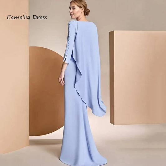 Customized Formal Bridal Dress Elegant Sheath Wedding Party Gowns For Bride Long Chiffon Formal Mother Dresses New 2025