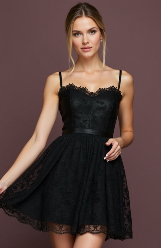 Timeless Black Evening Dress and Prom Dress with a Simple Silhouette for an Effortless Style