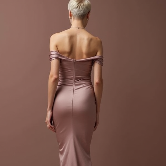 Modern Pink Evening Dress & Prom Gown with Sheer Bodice and Mermaid Fit