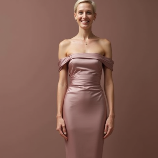 Modern Pink Evening Dress & Prom Gown with Sheer Bodice and Mermaid Fit