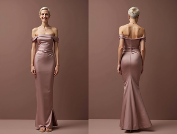 Modern Pink Evening Dress & Prom Gown with Sheer Bodice and Mermaid Fit