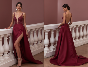 Timeless Evening Gown and Prom Dress with a Floor-Length Skirt for a Dramatic Look