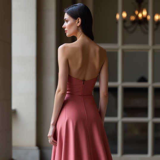 Sexy Pink Evening Dress & Prom Dress with Lace-Up Back for a Stunning Fit
