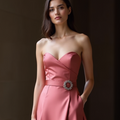 Sexy Pink Evening Dress & Prom Dress with Lace-Up Back for a Stunning Fit