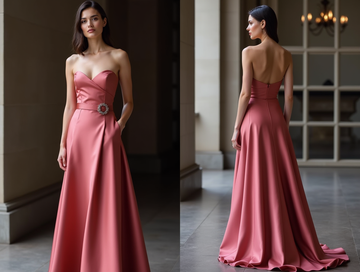 Sexy Pink Evening Dress & Prom Dress with Lace-Up Back for a Stunning Fit