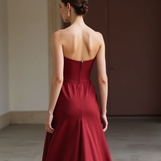 Sexy Red Evening Dress & Prom Dress with Side Cut-Outs for a Bold Statement