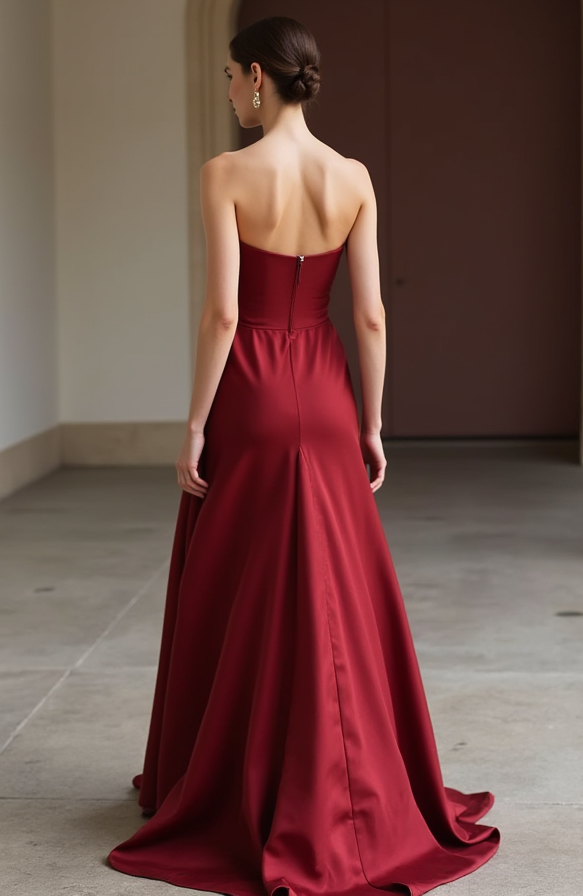Sexy Red Evening Dress & Prom Dress with Side Cut-Outs for a Bold Statement