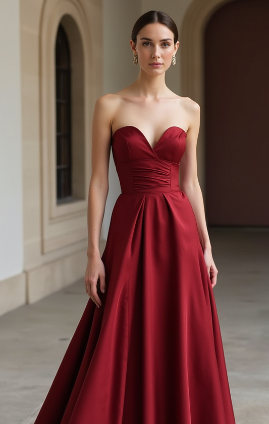 Sexy Red Evening Dress & Prom Dress with Side Cut-Outs for a Bold Statement